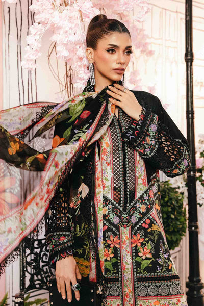 3 Piece Unstitched Embroidered Lawn Suit
