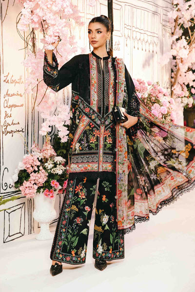 3 Piece Unstitched Embroidered Lawn Suit