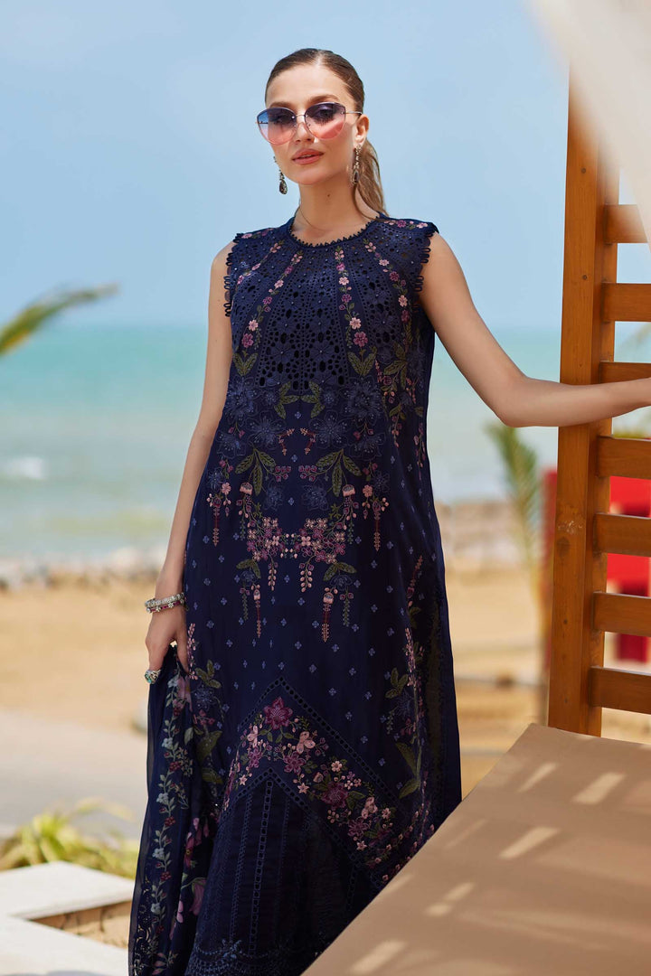 3 Piece Unstitched Embroidered Lawn Suit