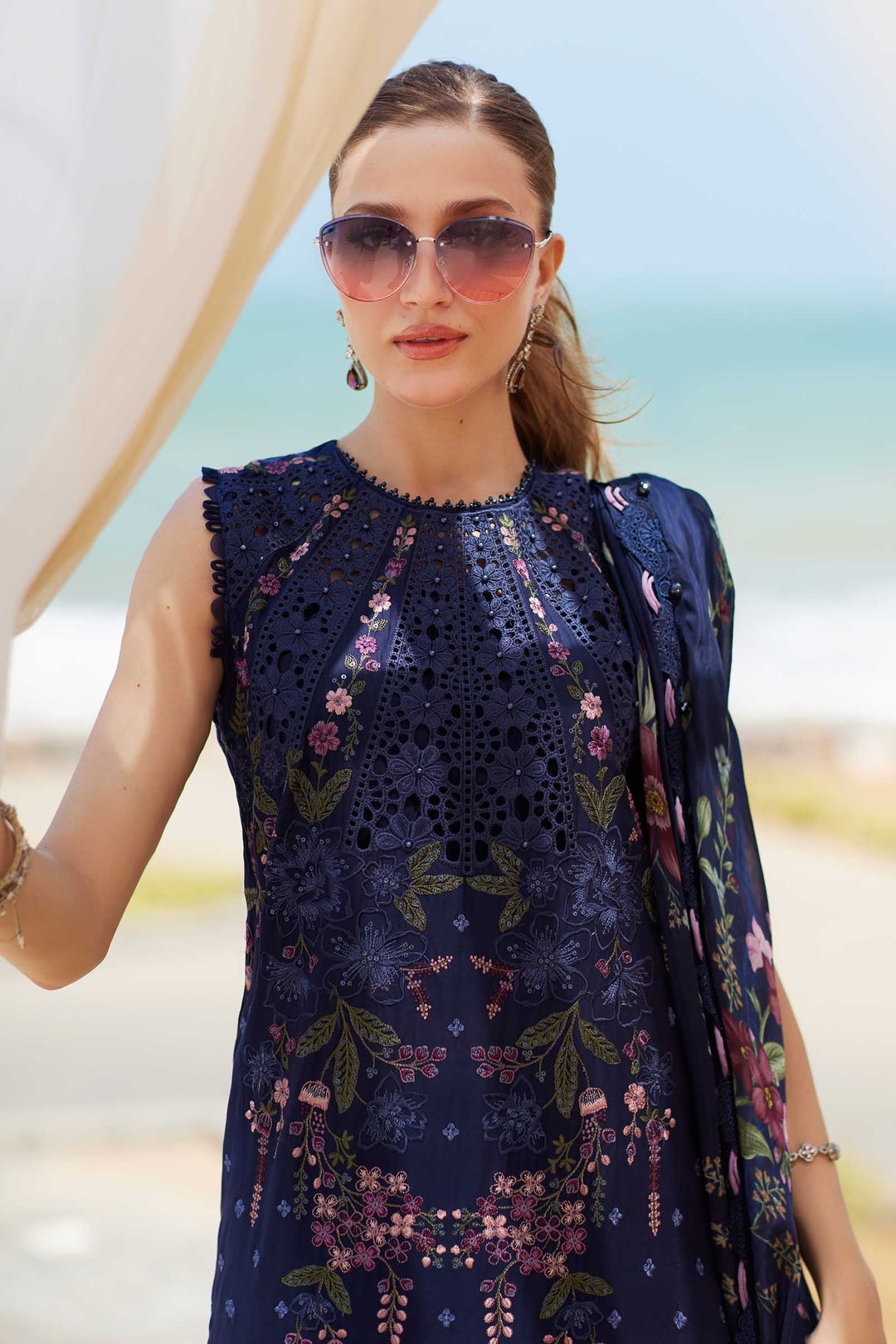 3 Piece Unstitched Embroidered Lawn Suit
