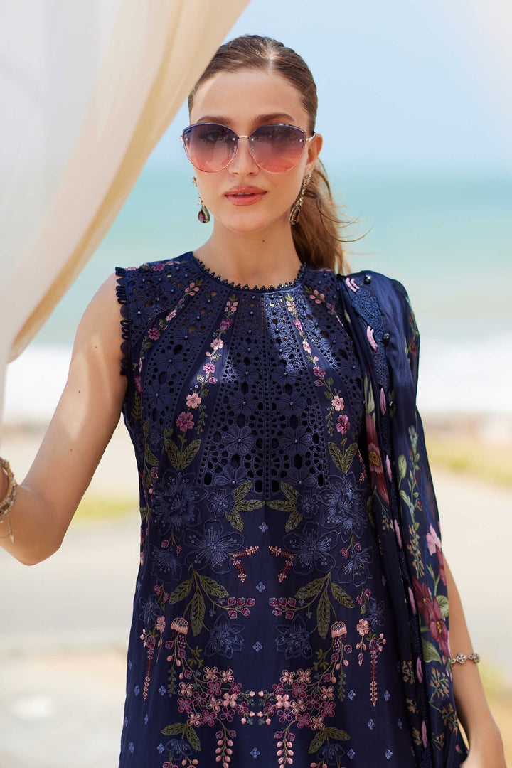 3 Piece Unstitched Embroidered Lawn Suit