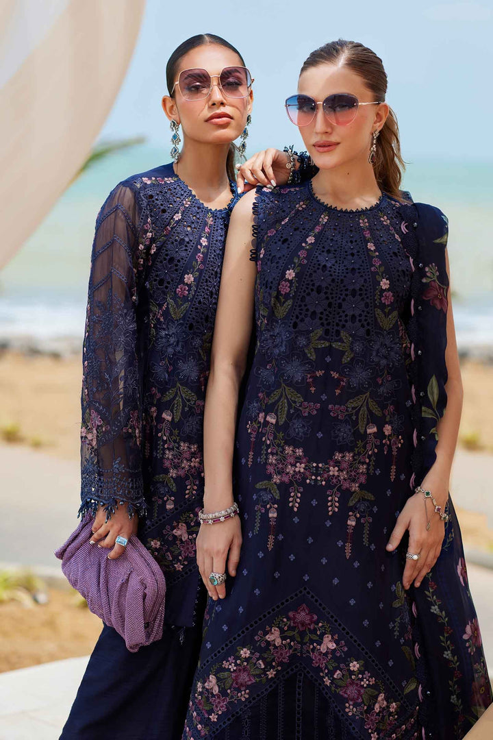 3 Piece Unstitched Embroidered Lawn Suit