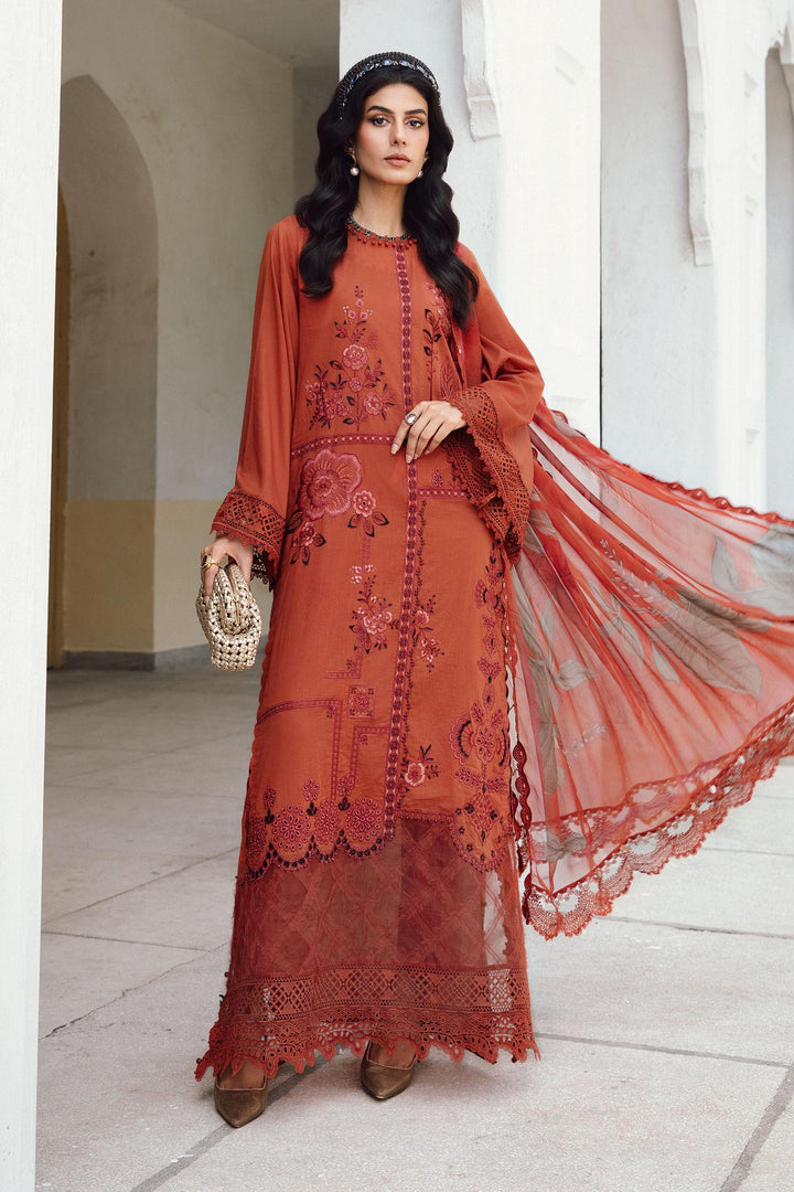 3 Piece Unstitched Embroidered Cambric Suit