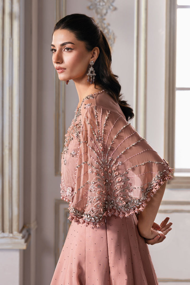 Unstitched Embroidered Chiffon Saree