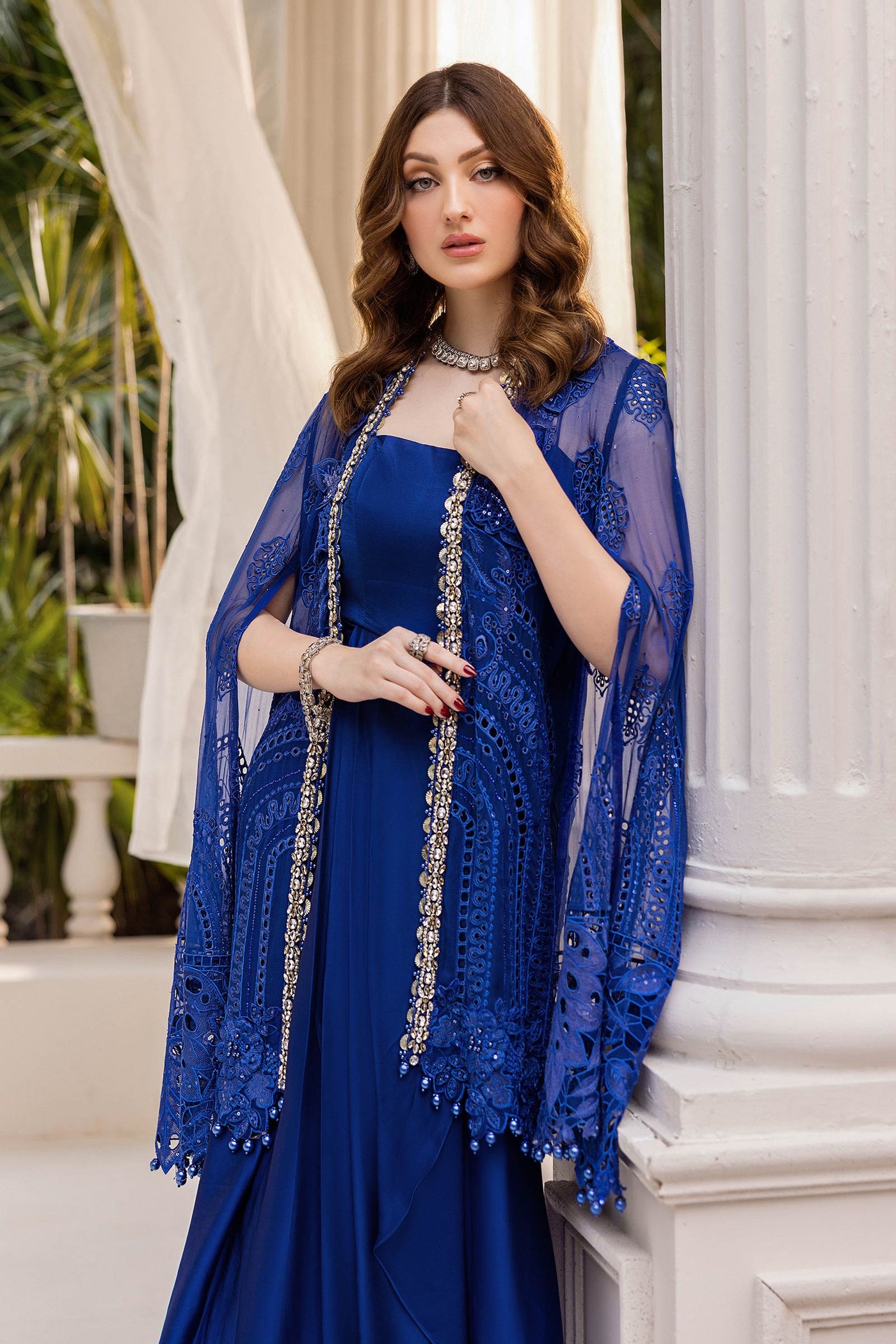 3 Piece Unstitched Embroidered Chiffon Suit