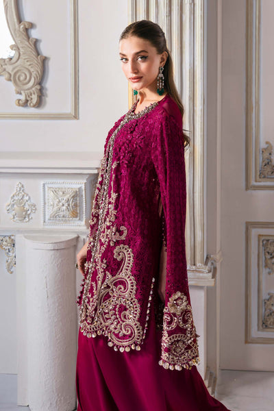 3 Piece Unstitched Embroidered Chiffon Suit