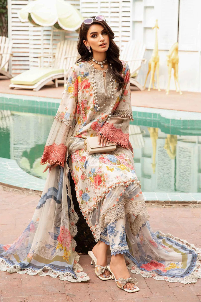 3 PIECE UNSTITCHED PRINTED SUIT MPT-2204-A