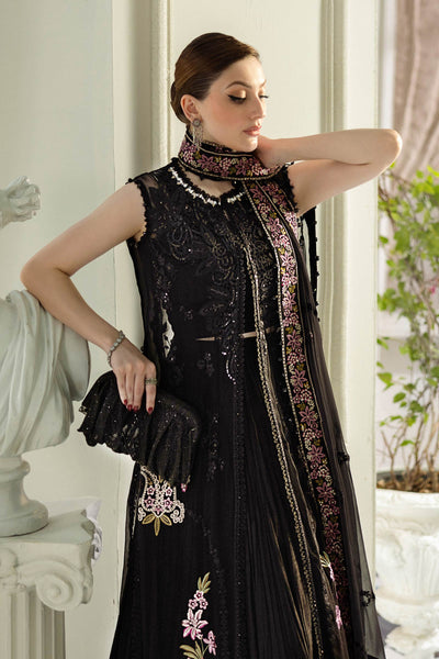 3 Piece Unstitched Embroidered Chiffon Suit