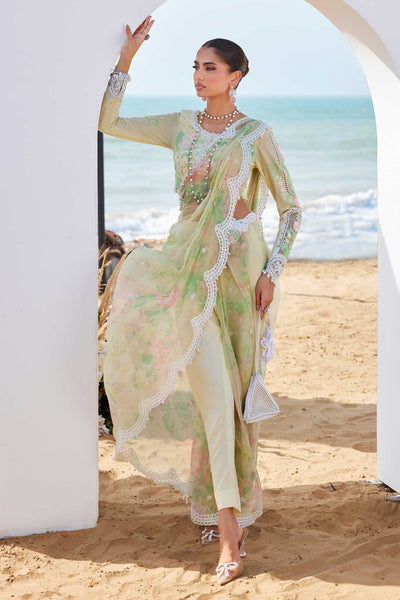 3 Piece Unstitched Embroidered Lawn Suit