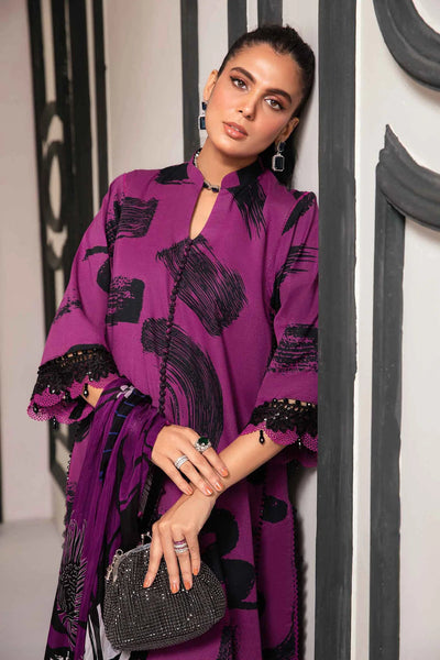 3 PIECE UNSTITCHED PRINTED SUIT MPT-2205-B