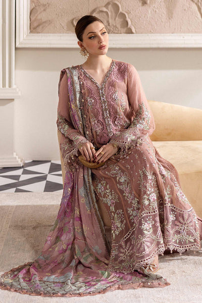 3 Piece Unstitched Embroidered Chiffon Suit