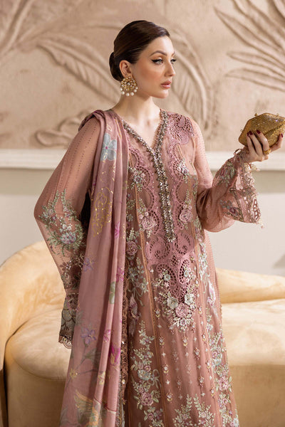 3 Piece Unstitched Embroidered Chiffon Suit