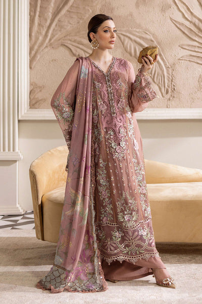 3 Piece Unstitched Embroidered Chiffon Suit