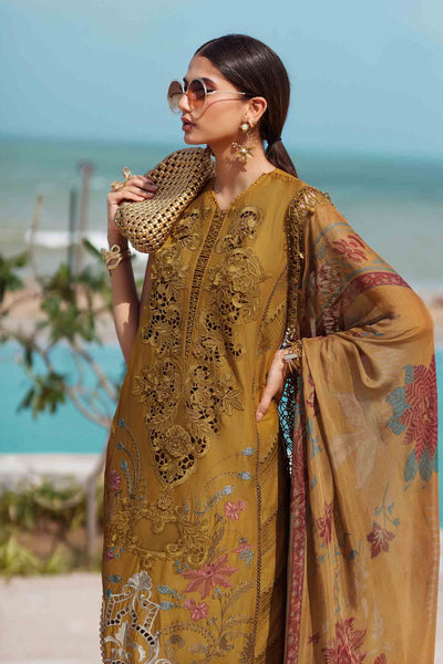 3 Piece Unstitched Embroidered Lawn Suit