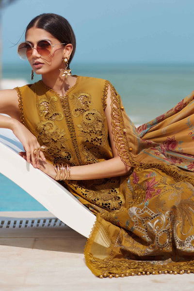 3 Piece Unstitched Embroidered Lawn Suit