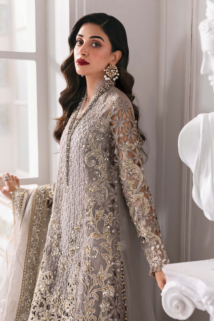 3 Piece Unstitched Embroidered Organza Suit