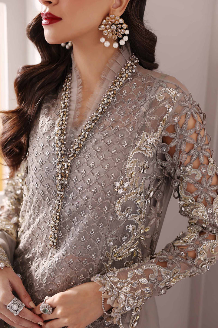 3 Piece Unstitched Embroidered Organza Suit