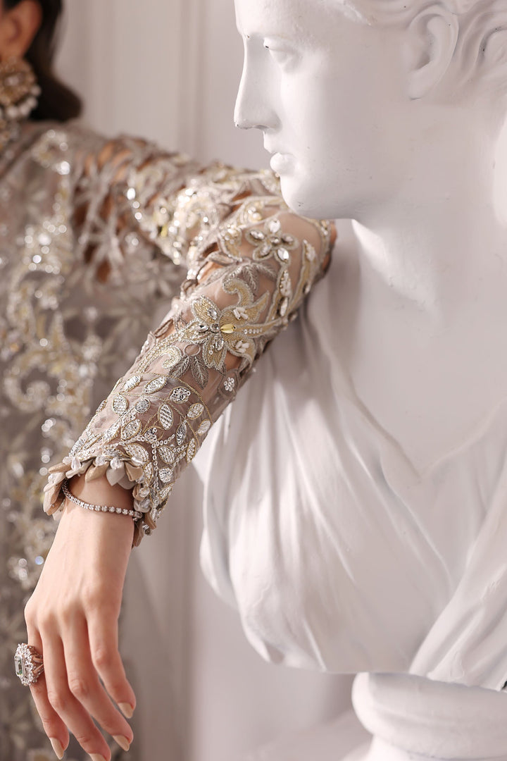 3 Piece Unstitched Embroidered Organza Suit