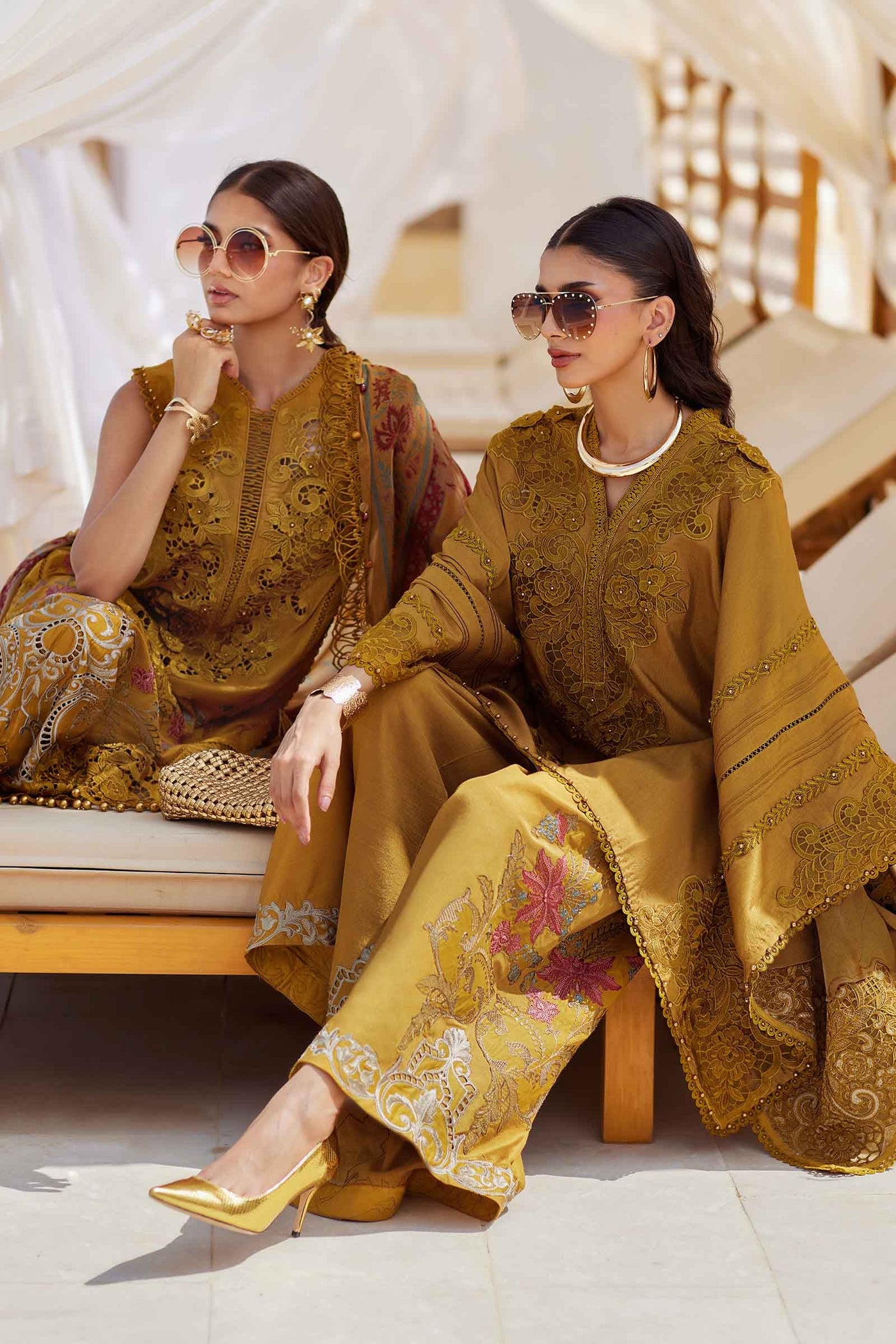 3 Piece Unstitched Embroidered Lawn Suit