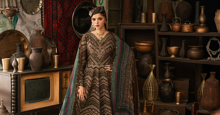 3 Piece Unstitched Embroidered Cambric Suit
