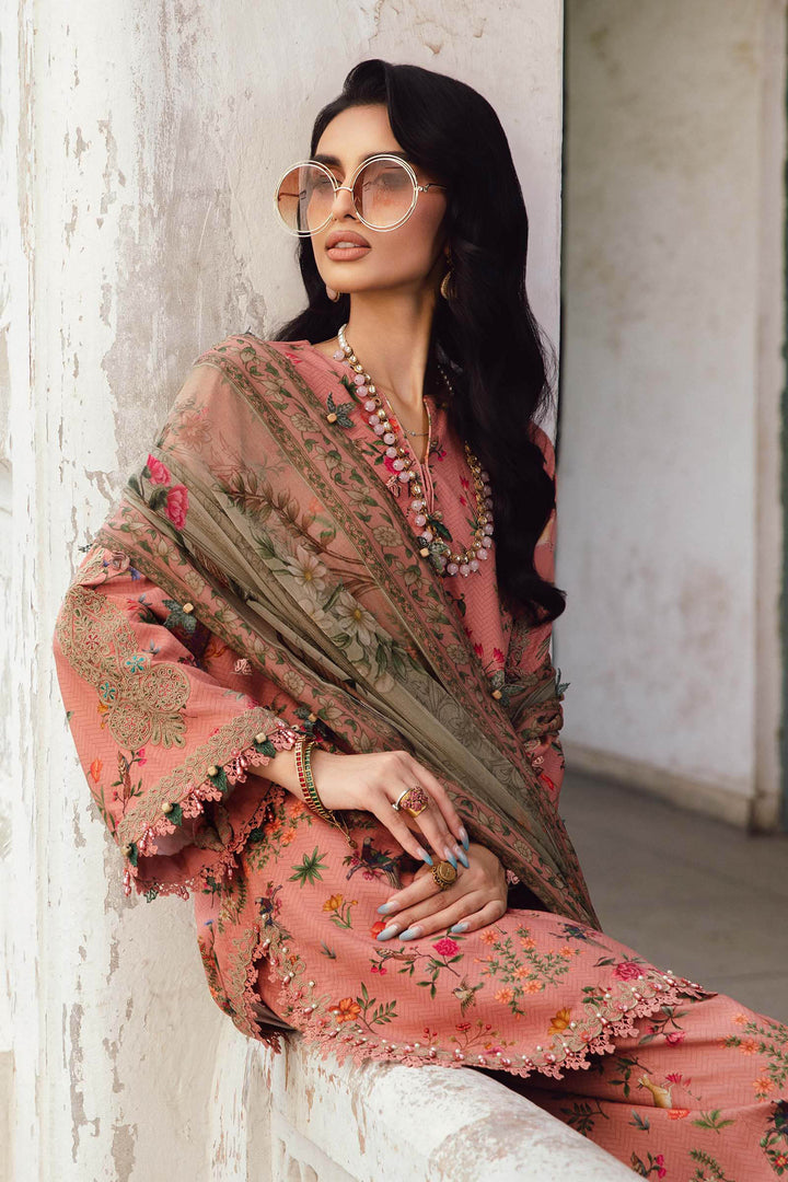 3 Piece Unstitched Embroidered Cambric Suit
