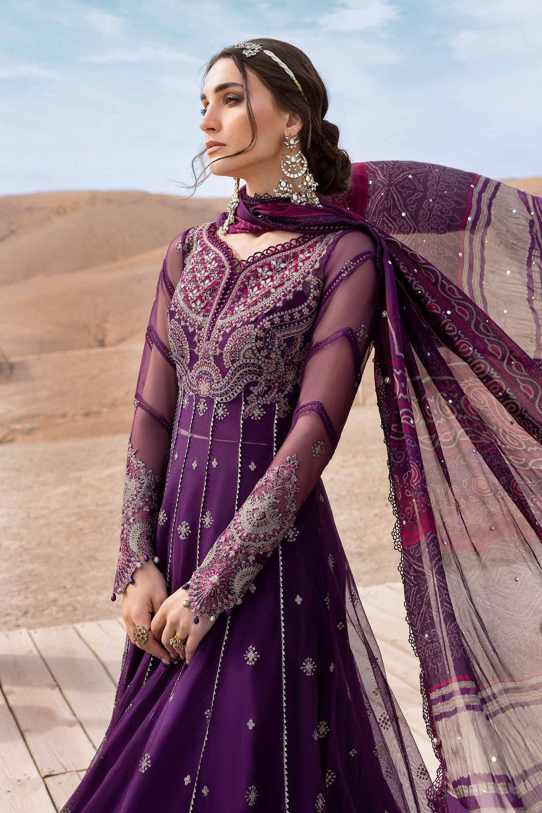 3 Piece Unstitched Embroidered Lawn Suit