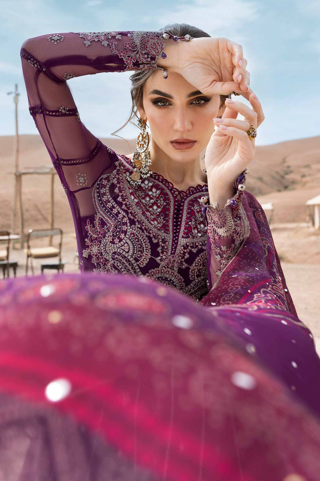 3 Piece Unstitched Embroidered Lawn Suit