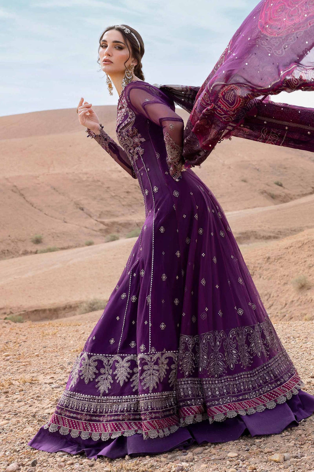 3 Piece Unstitched Embroidered Lawn Suit