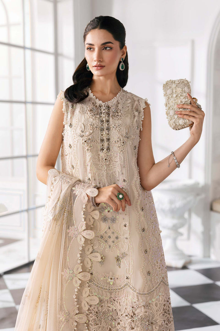 3 Piece Unstitched Embroidered Chiffon Suit