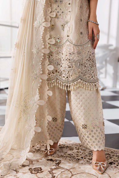 3 Piece Unstitched Embroidered Chiffon Suit
