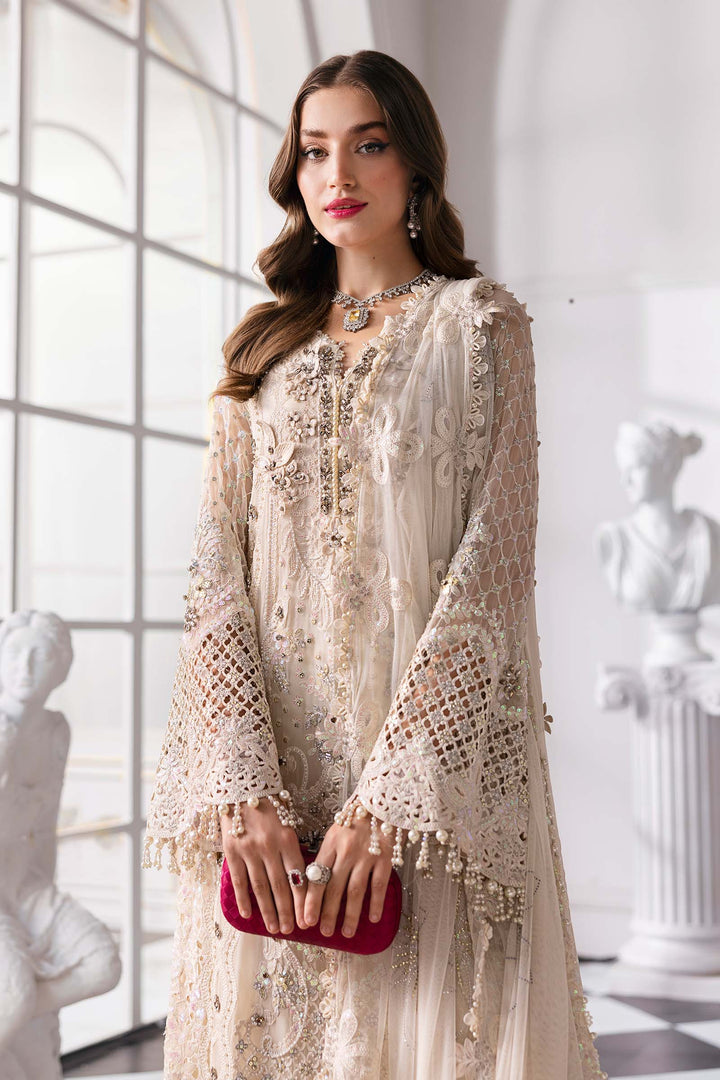 3 Piece Unstitched Embroidered Chiffon Suit