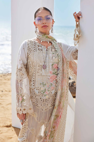 3 Piece Unstitched Embroidered Lawn Suit