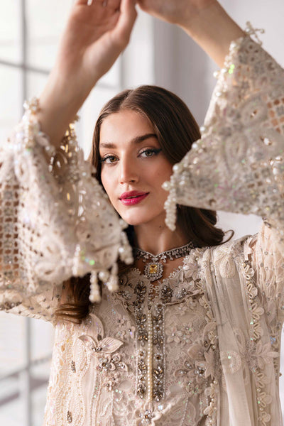 3 Piece Unstitched Embroidered Chiffon Suit