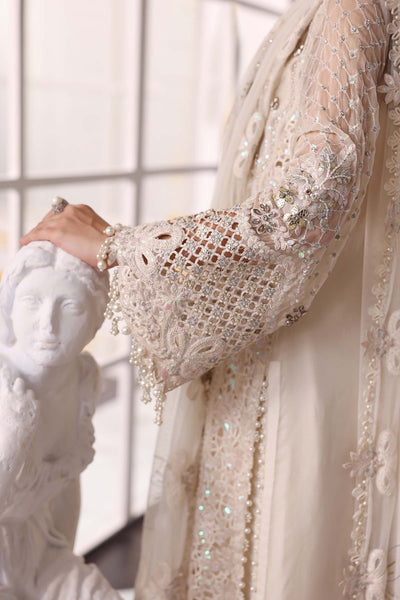 3 Piece Unstitched Embroidered Chiffon Suit