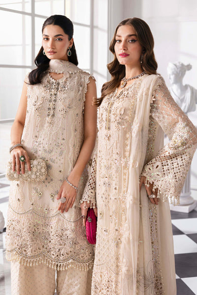 3 Piece Unstitched Embroidered Chiffon Suit