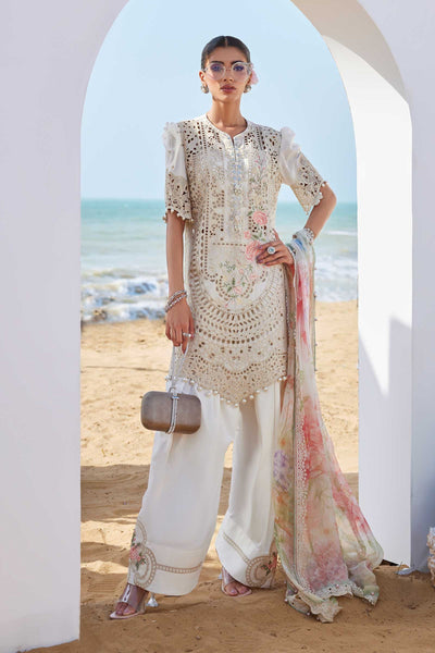 3 Piece Unstitched Embroidered Lawn Suit