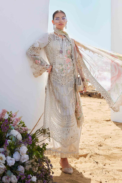 3 Piece Unstitched Embroidered Lawn Suit