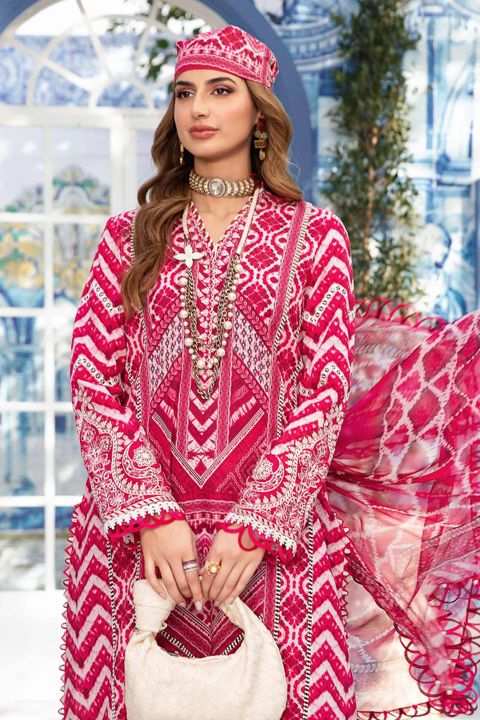 3 PIECE UNSTITCHED PRINTED SUIT MPT-2208-A