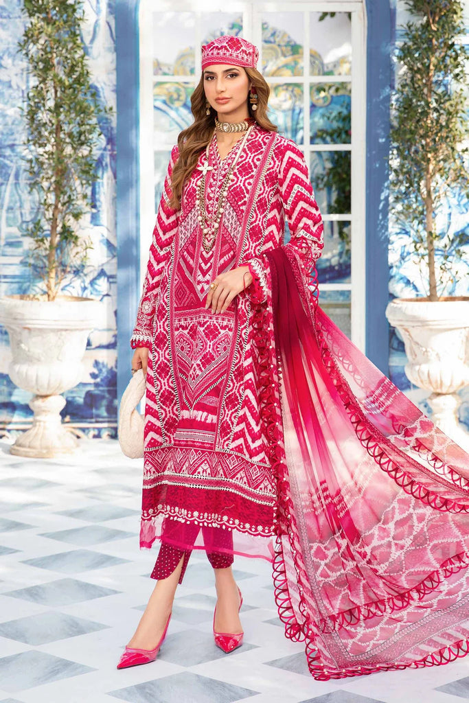 3 PIECE UNSTITCHED PRINTED SUIT MPT-2208-A