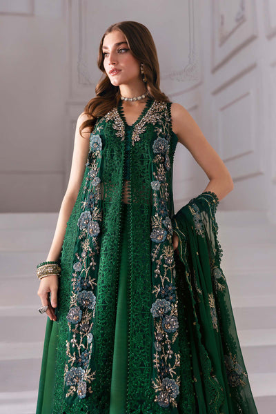 3 Piece Unstitched Embroidered Chiffon Suit