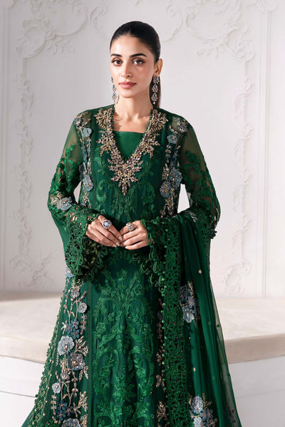 3 Piece Unstitched Embroidered Chiffon Suit
