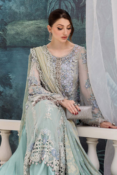 3 Piece Unstitched Embroidered Chiffon Suit