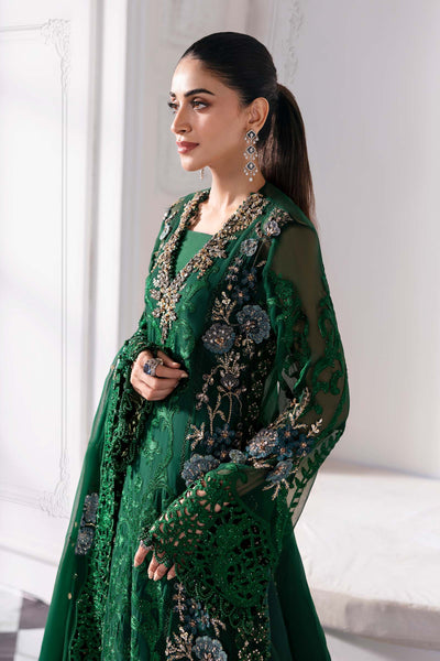 3 Piece Unstitched Embroidered Chiffon Suit
