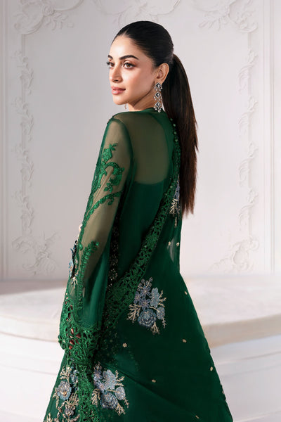 3 Piece Unstitched Embroidered Chiffon Suit