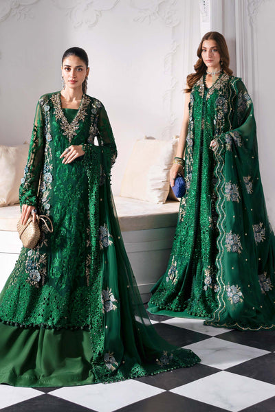 3 Piece Unstitched Embroidered Chiffon Suit