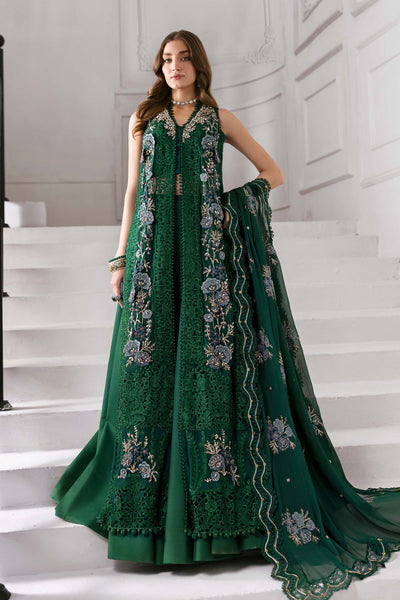 3 Piece Unstitched Embroidered Chiffon Suit