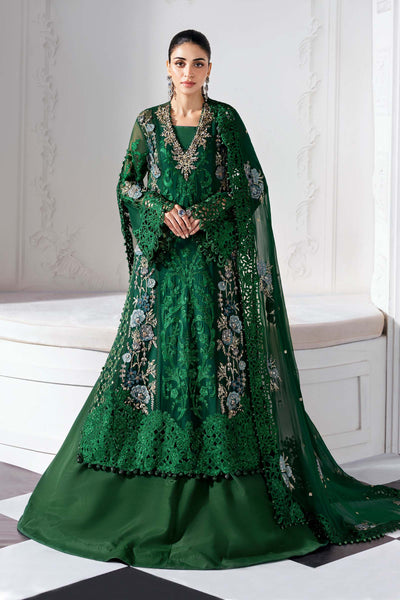 3 Piece Unstitched Embroidered Chiffon Suit