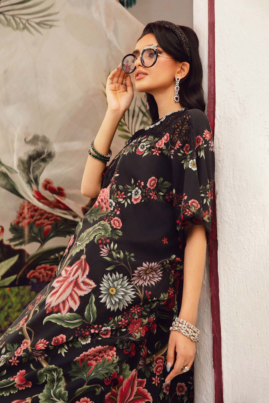 3 Piece Unstitched Embroidered Cambric Suit