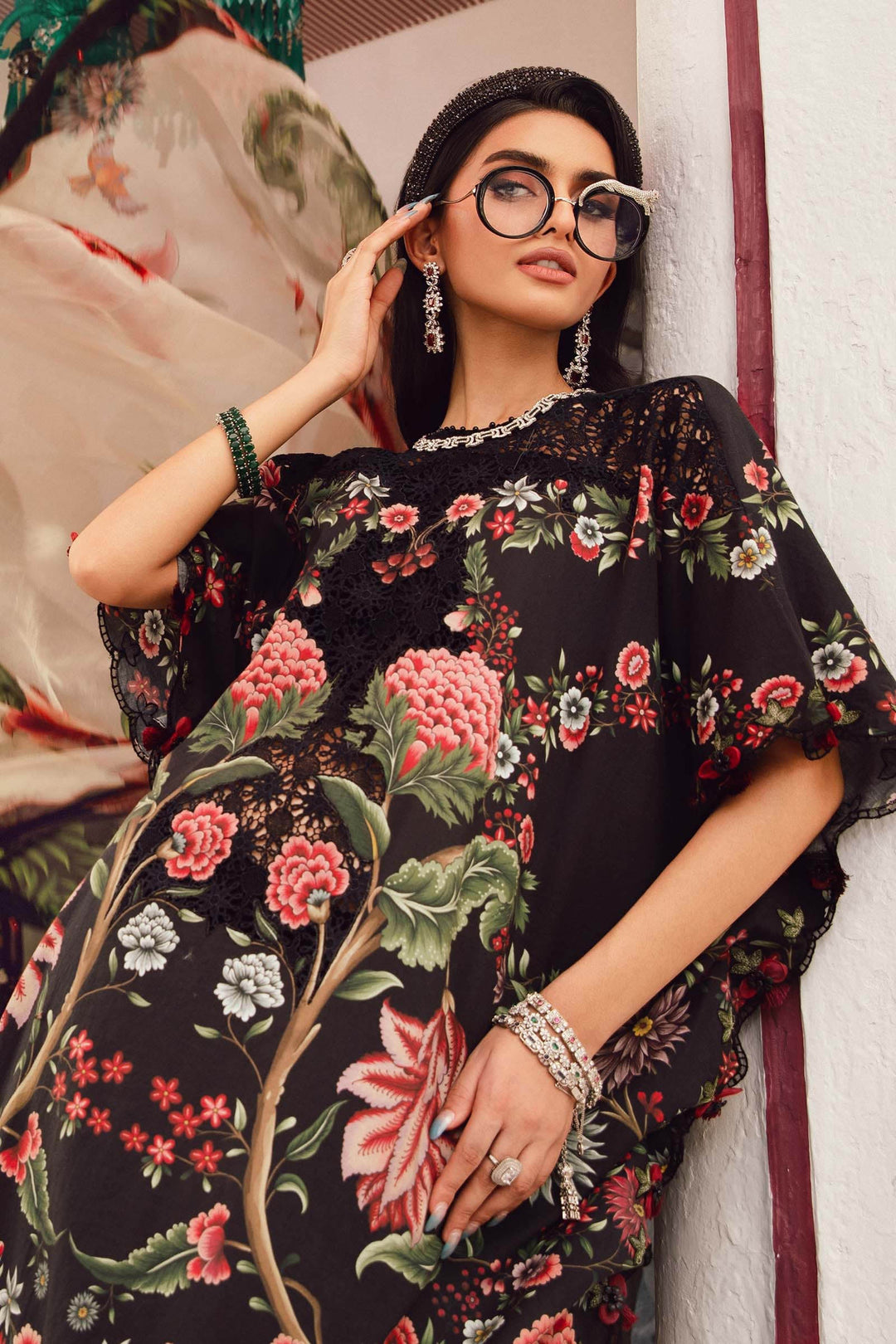 3 Piece Unstitched Embroidered Cambric Suit
