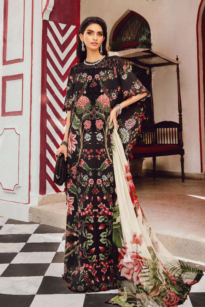 3 Piece Unstitched Embroidered Cambric Suit